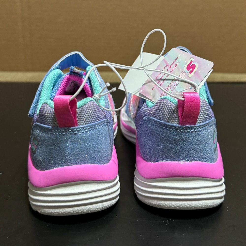 Skechers Kids' Sneakers - Blue and Pink size 11 #010 - Picture 3 of 7
